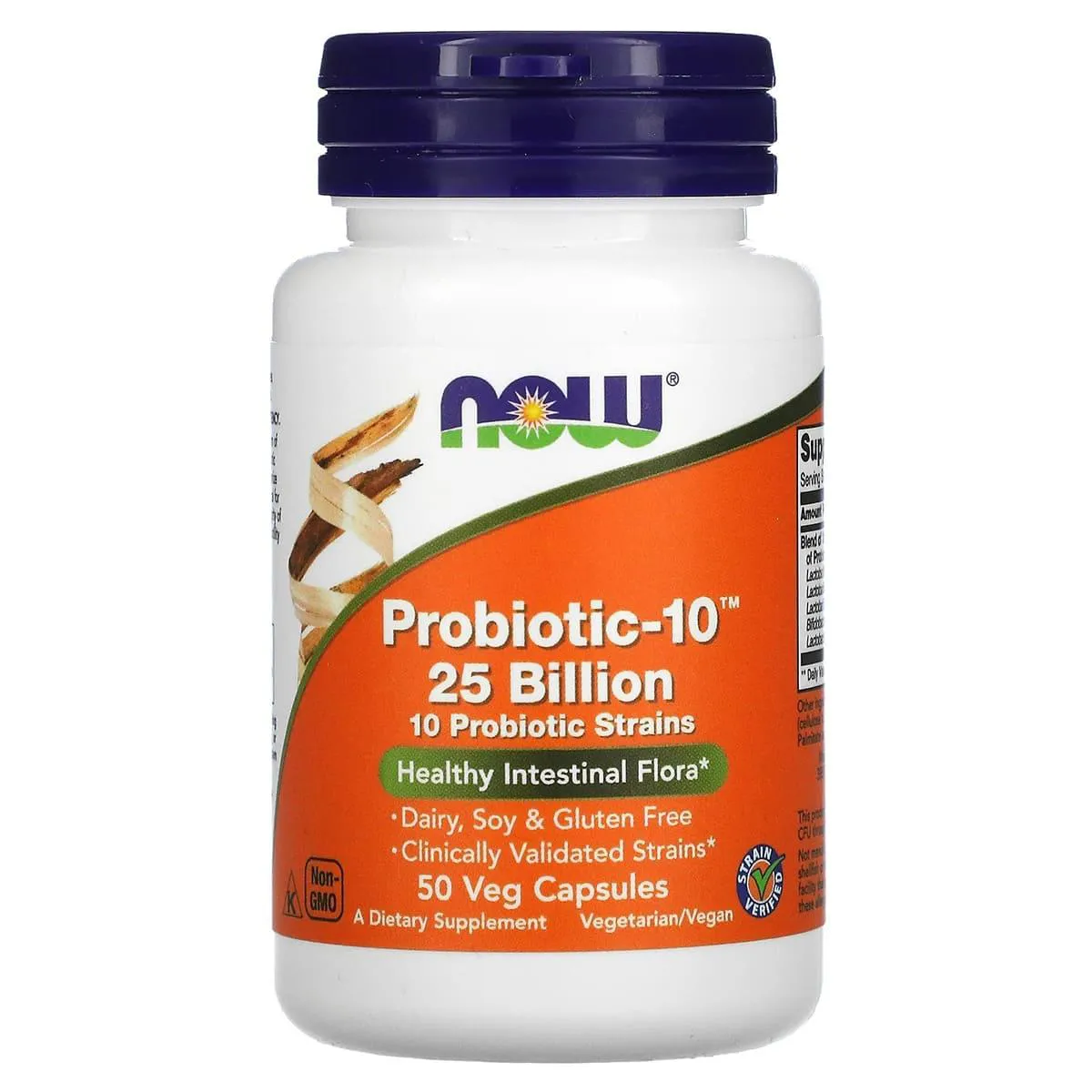 Probiótico 10 25 Billion 50 Capsulas - Now Foods