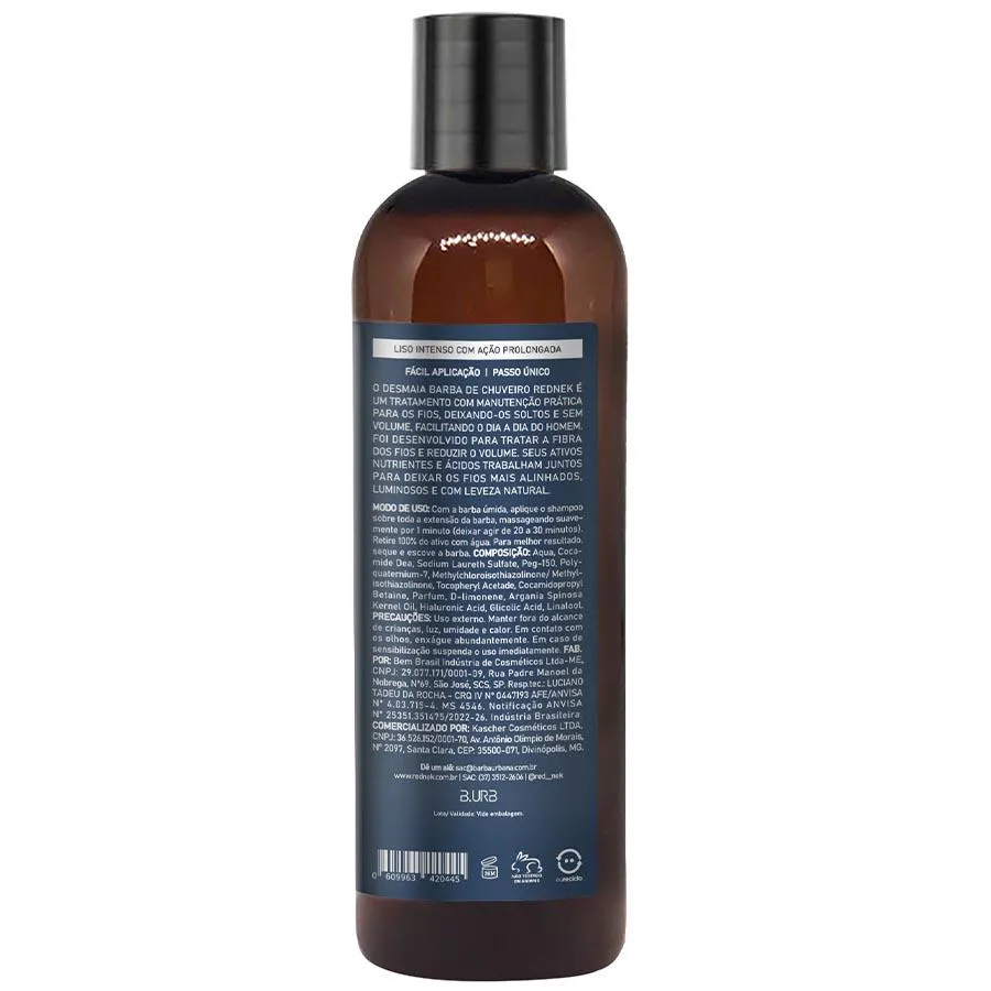 Shampoo Desmaia Barba Liso Intenso Ação Prolongada 120ml Red Nek