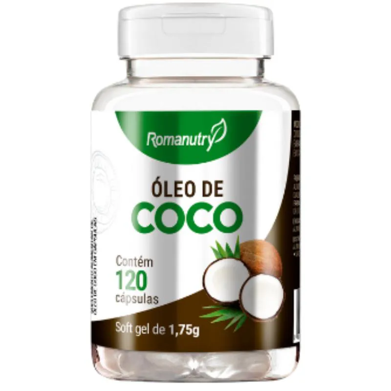 Óleo de Coco 1000mg 120 cápsula - Romanutry
