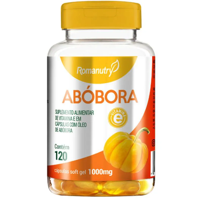 Oleo de Semente de Abobora 1000mg 120 cápsula - Romanutry