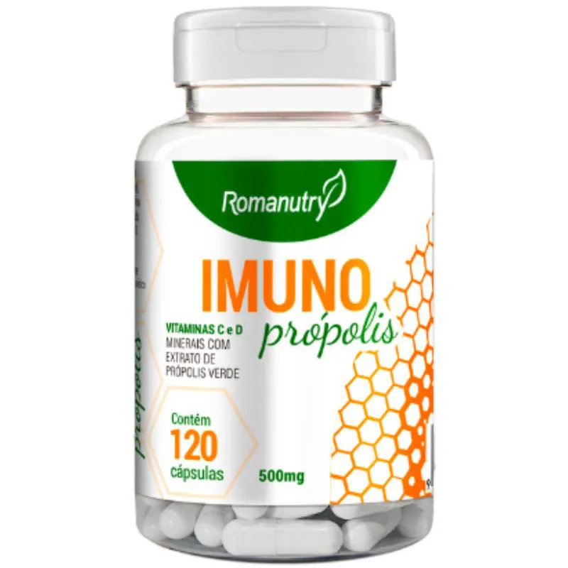 Imuno Propolis 500mg 120 cápsula - Romanutry