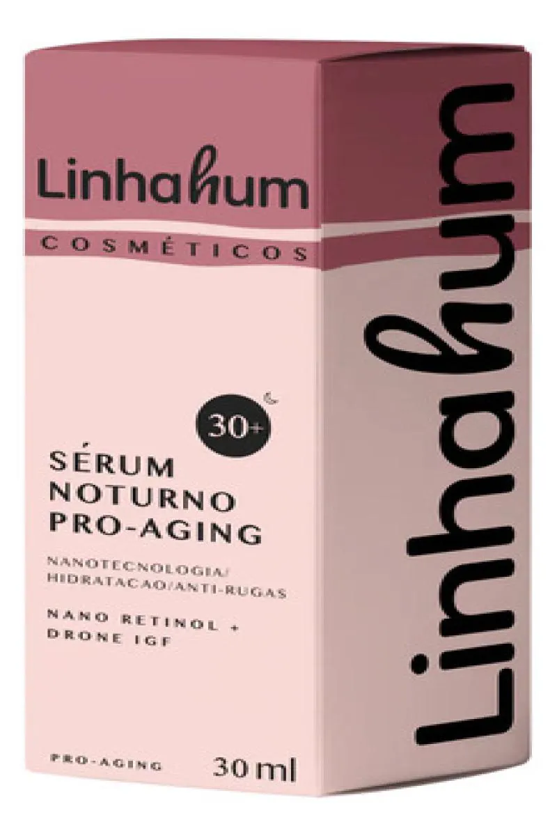 Sérum Facial Noite Efeito Lifting Pro-Aging Nanotecnologia 30Ml Colorido Neutro