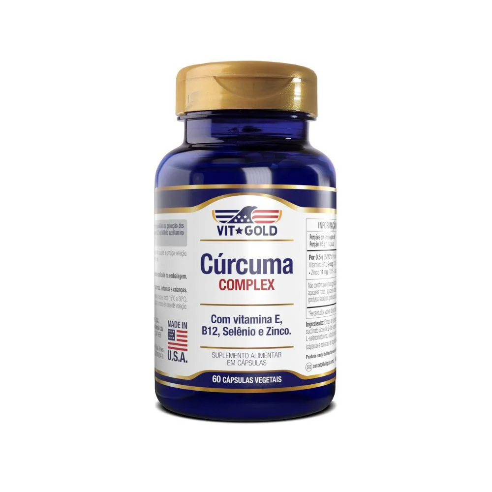 Cúrcuma Complex Vitgold 60 Cápsulas Vegetais