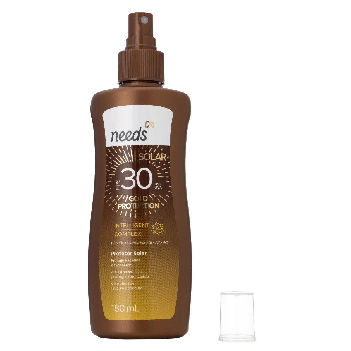 Protetor Solar Corporal FPS 30 Needs Solar Gold Protection Spray 180ml
