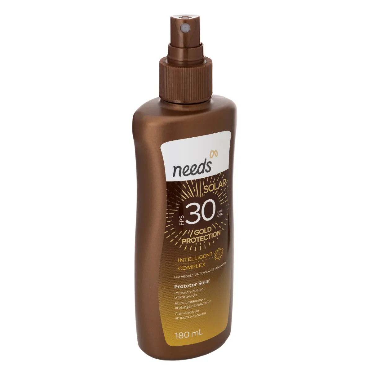 Protetor Solar Corporal FPS 30 Needs Solar Gold Protection Spray 180ml