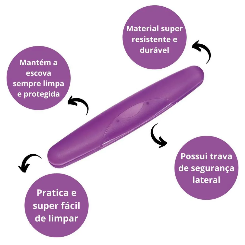 Porta Escova de Dente Ricca Cores Sortidas Cód.3300