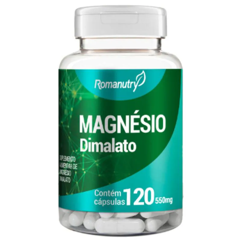 Magnésio Dimalato 500mg 120 cápsula - Romanutry
