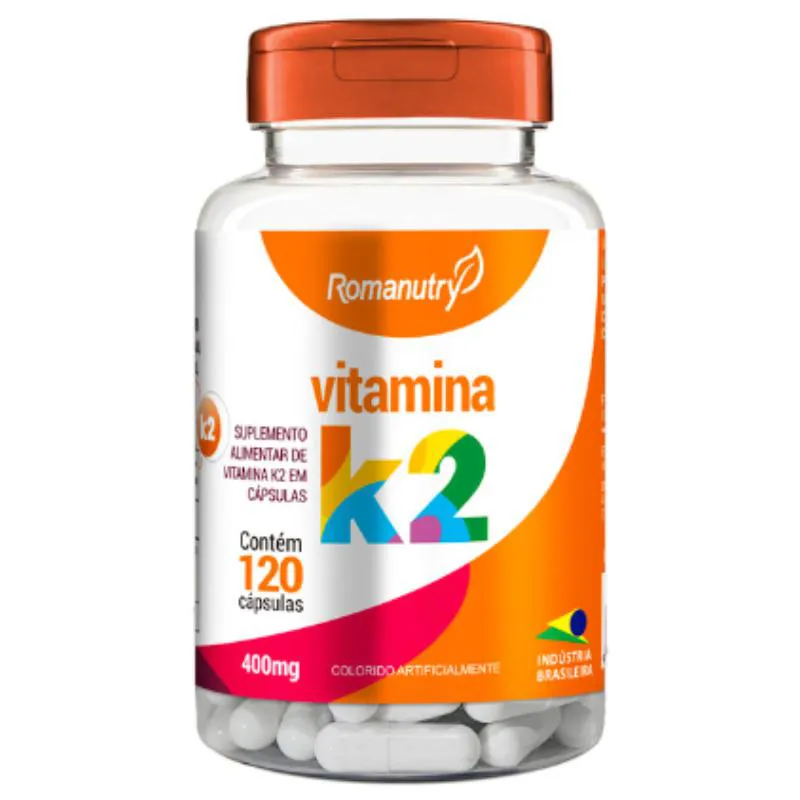 Vitamina K2 400mg 120 cápsula - Romanutry