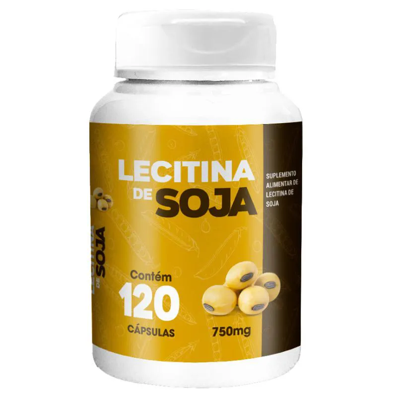 Lecitina de Soja 750mg 120 cápsula - Romanutry