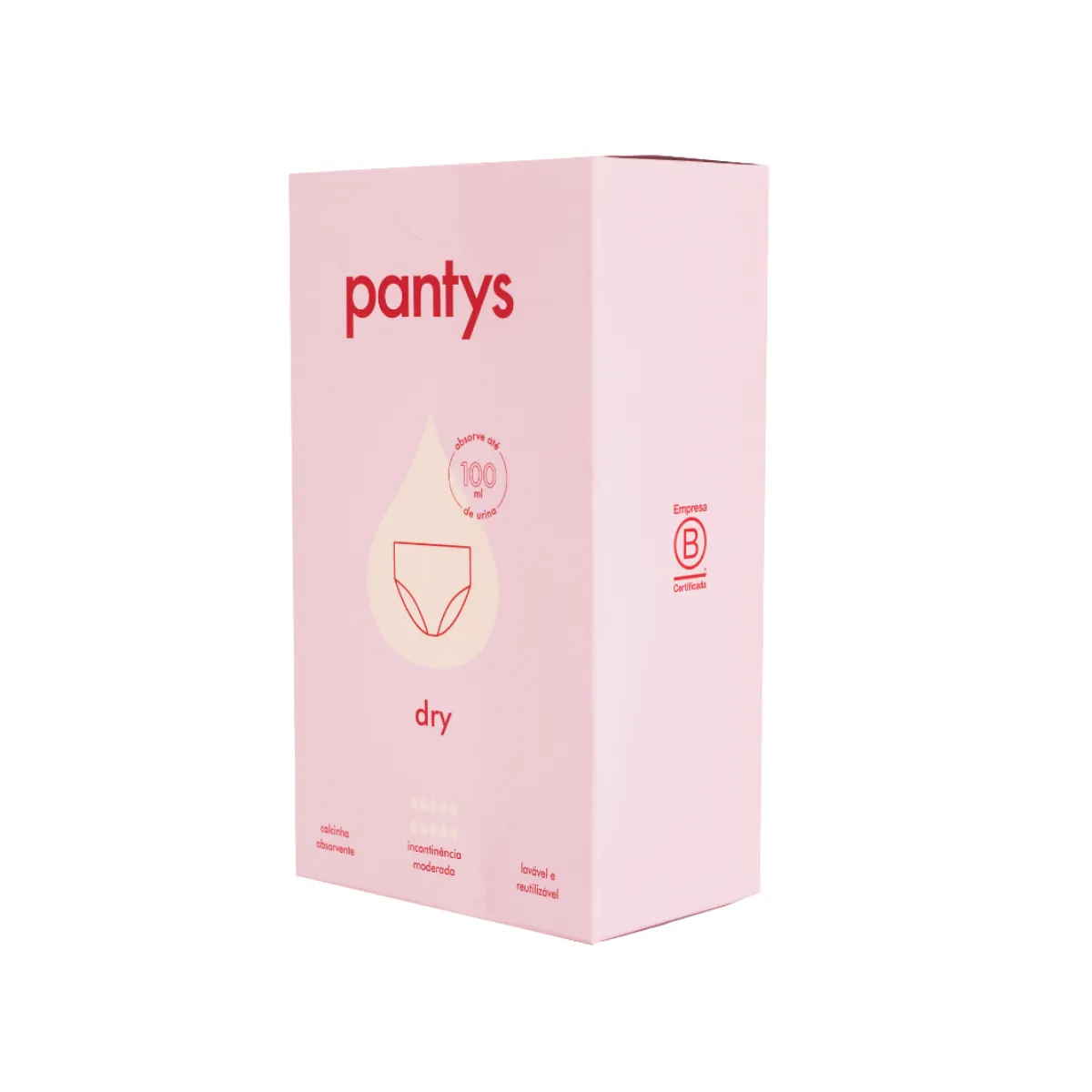 Calcinha Absorvente para Incontinência Pantys Dry Preta G Absorção Moderada 1 unidade