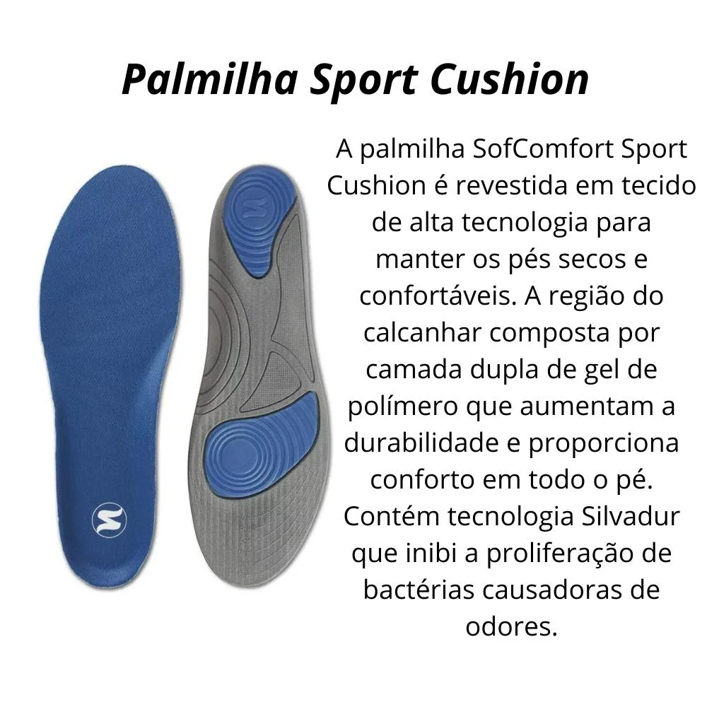 Palmilha Sofcomfort Sport Masculino 39 a 44 Chantal
