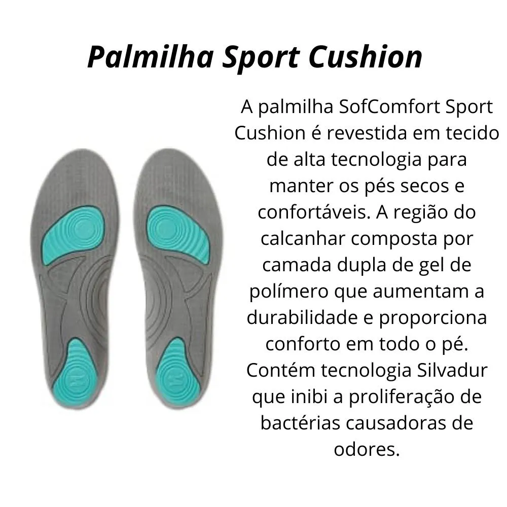 Palmilha Sofcomfort Sport Feminino 34 a 41 Chantal