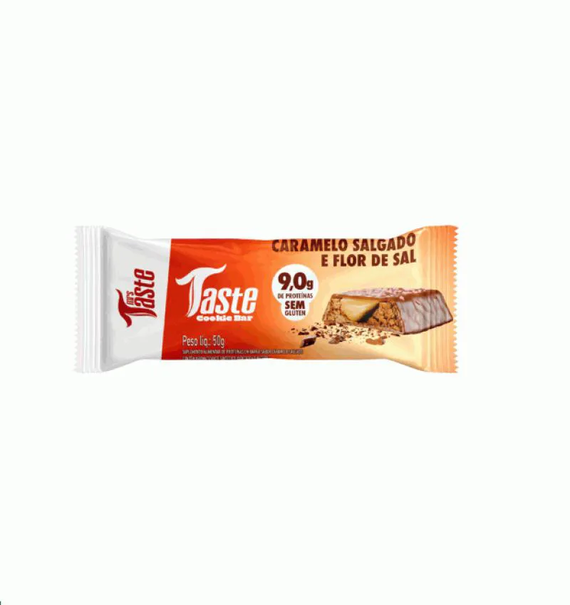 Taste Cookie Bar (45G) - Sabor: Caramelo Salgado e Flor de Sal (50G)