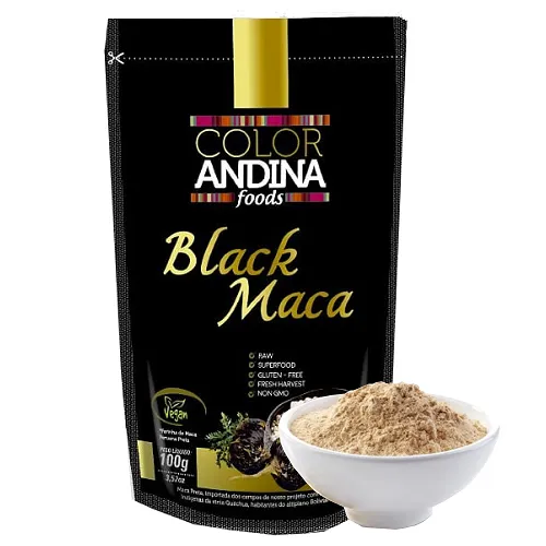 Maca Peruana Black (preta) Maca, Color Andina Food, 100g