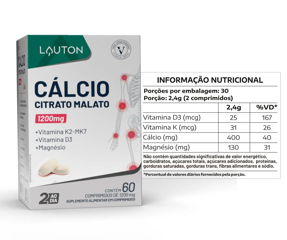 Cálcio Citrato Malato 60 Comprimidos (Clinical Series)