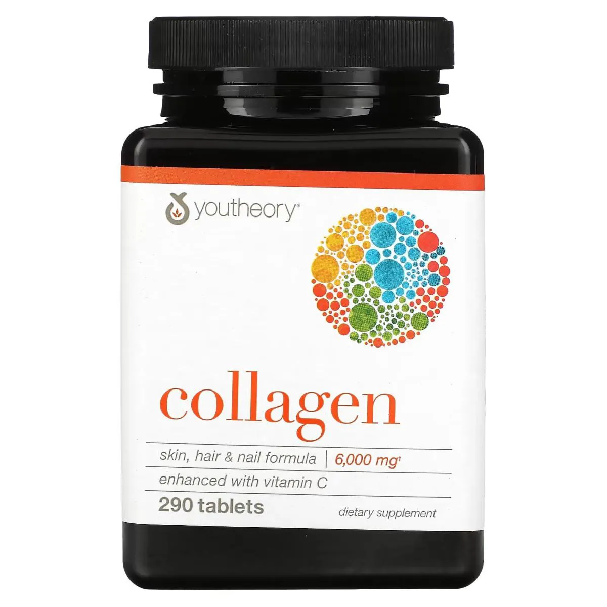 Colágeno 6.000 Mg + Vitamina C 290 comprimidos - Youtheory