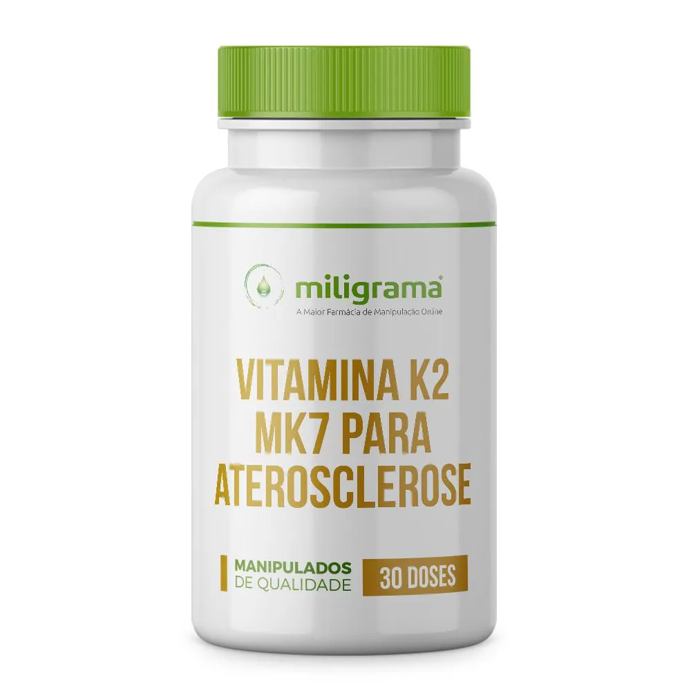 Vitamina K2 Mk7 para Aterosclerose 30 Doses