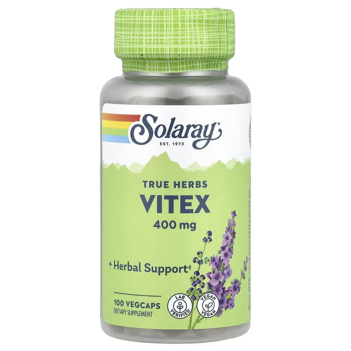 Vitex 400mg 100 Capsulas Veganas - Solaray