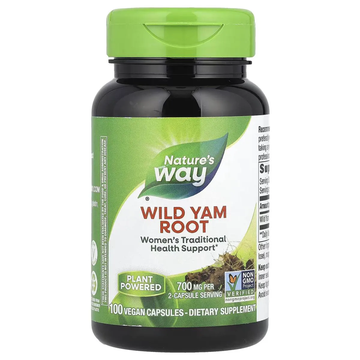 Raiz de Inhame Selvagem 700mg 100 Cápsulas Veganas - Nature's Way
