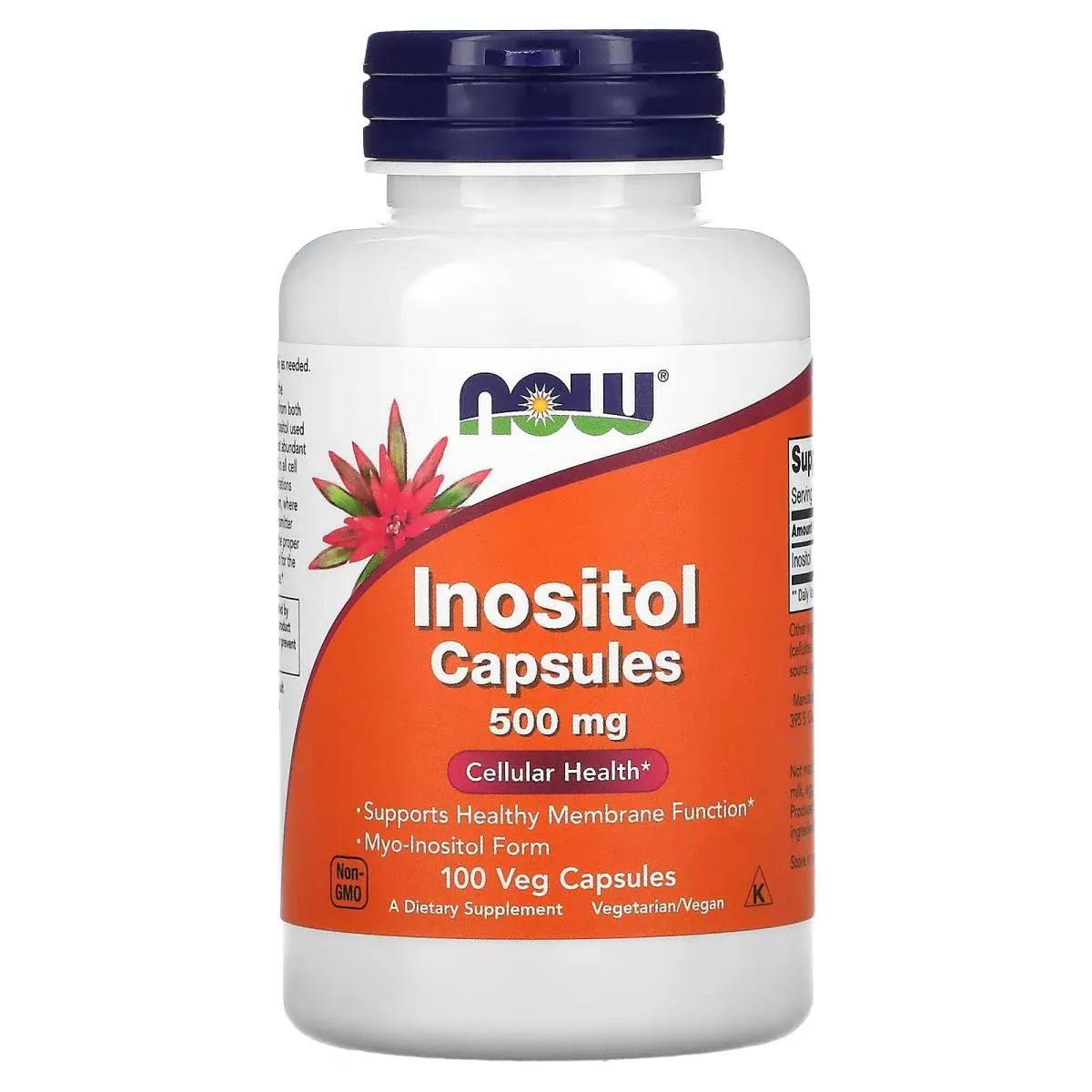 Inositol 500mg 100 Capsulas Veganas - Now Foods
