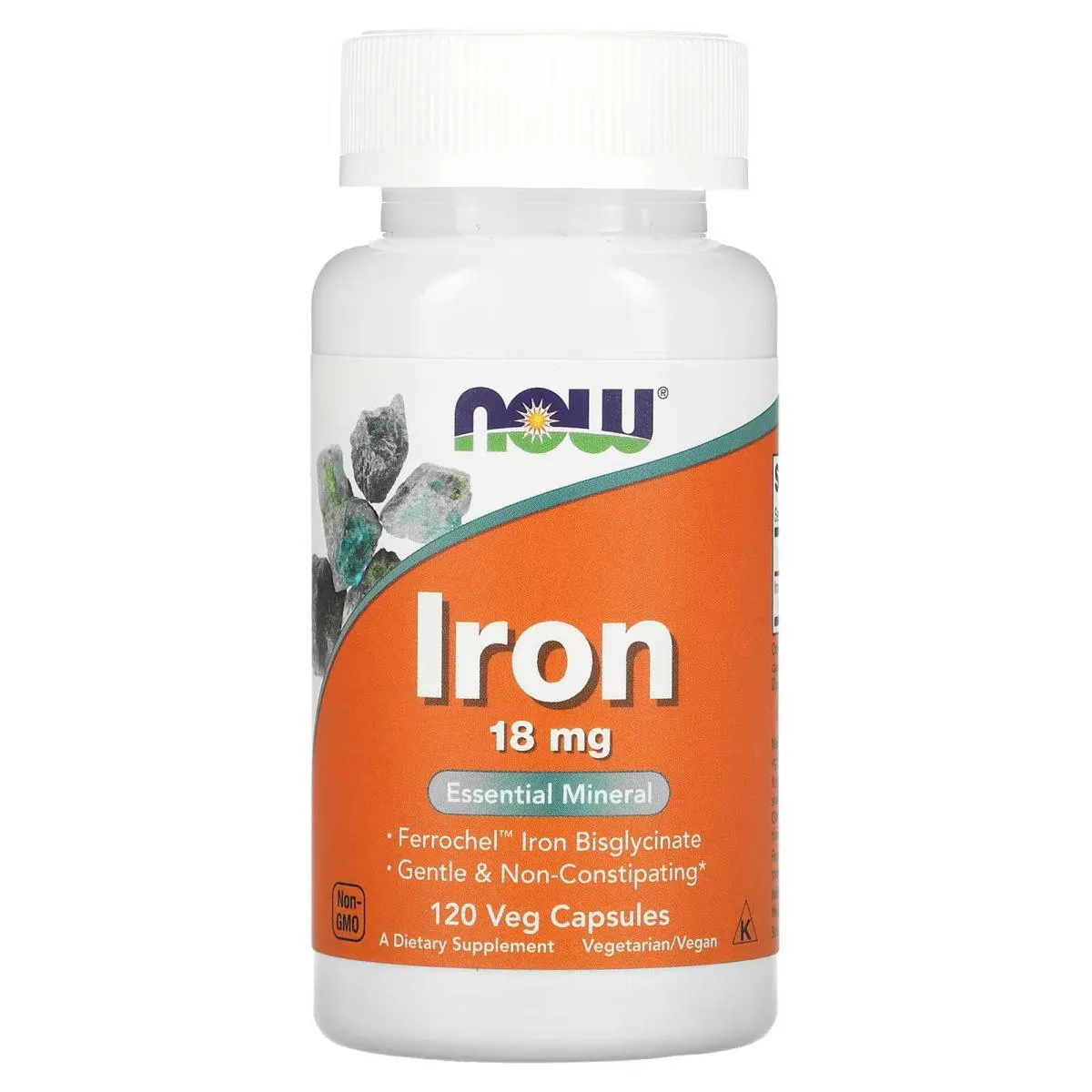 Ferro 18mg 120 Capsulas Veganas - Now Foods