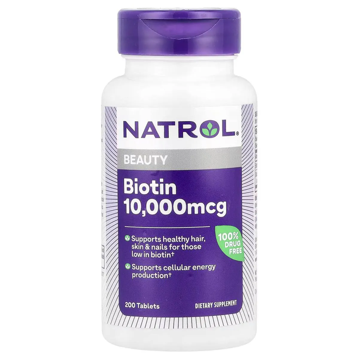 BIOTINA 10.000MCG 200 TABLETES - NATROL