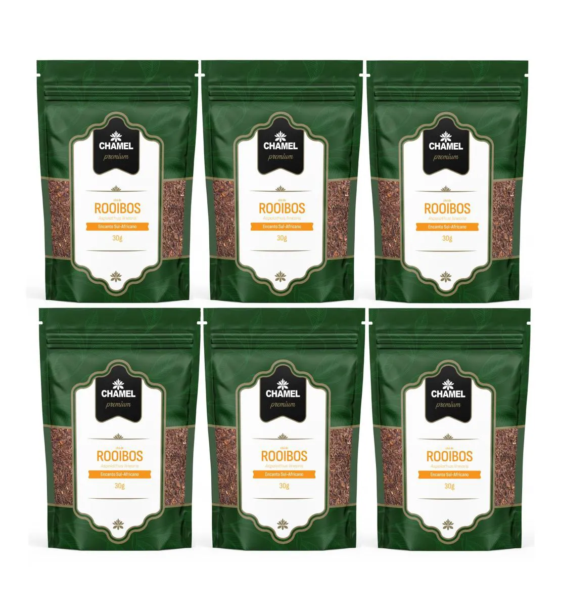 Kit 6 Chá de Rooibos (aspalathus Linearis) 30g – Chamel