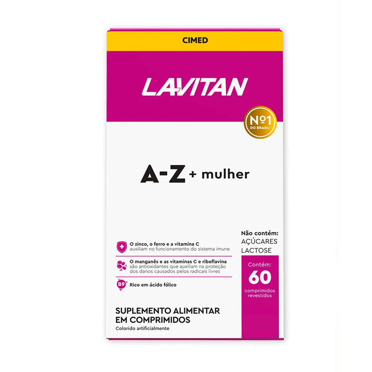 Kit Polivitamínico Lavitan A-Z Mulher 60 comprimidos + Cabelos e Unhas 60 cápsulas