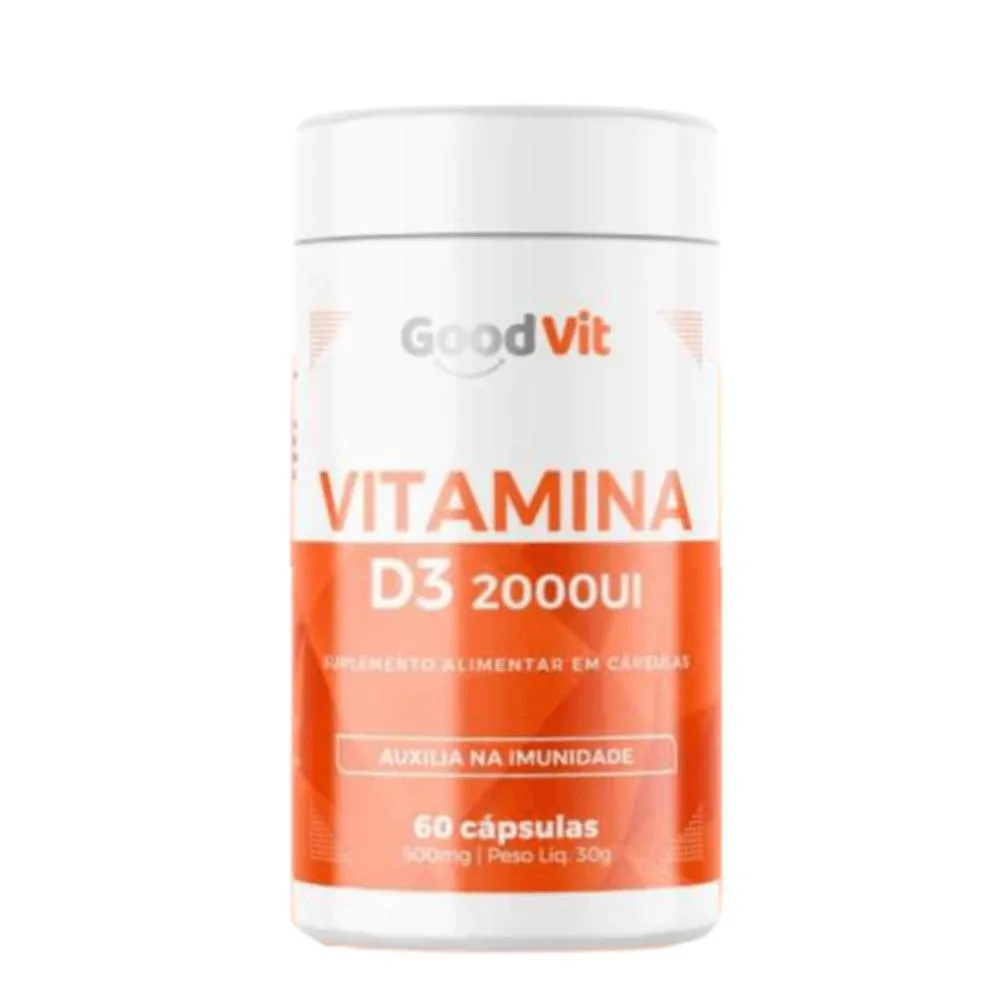 Vitamina D 2000Ui C/60 cápsulas - Good Vit