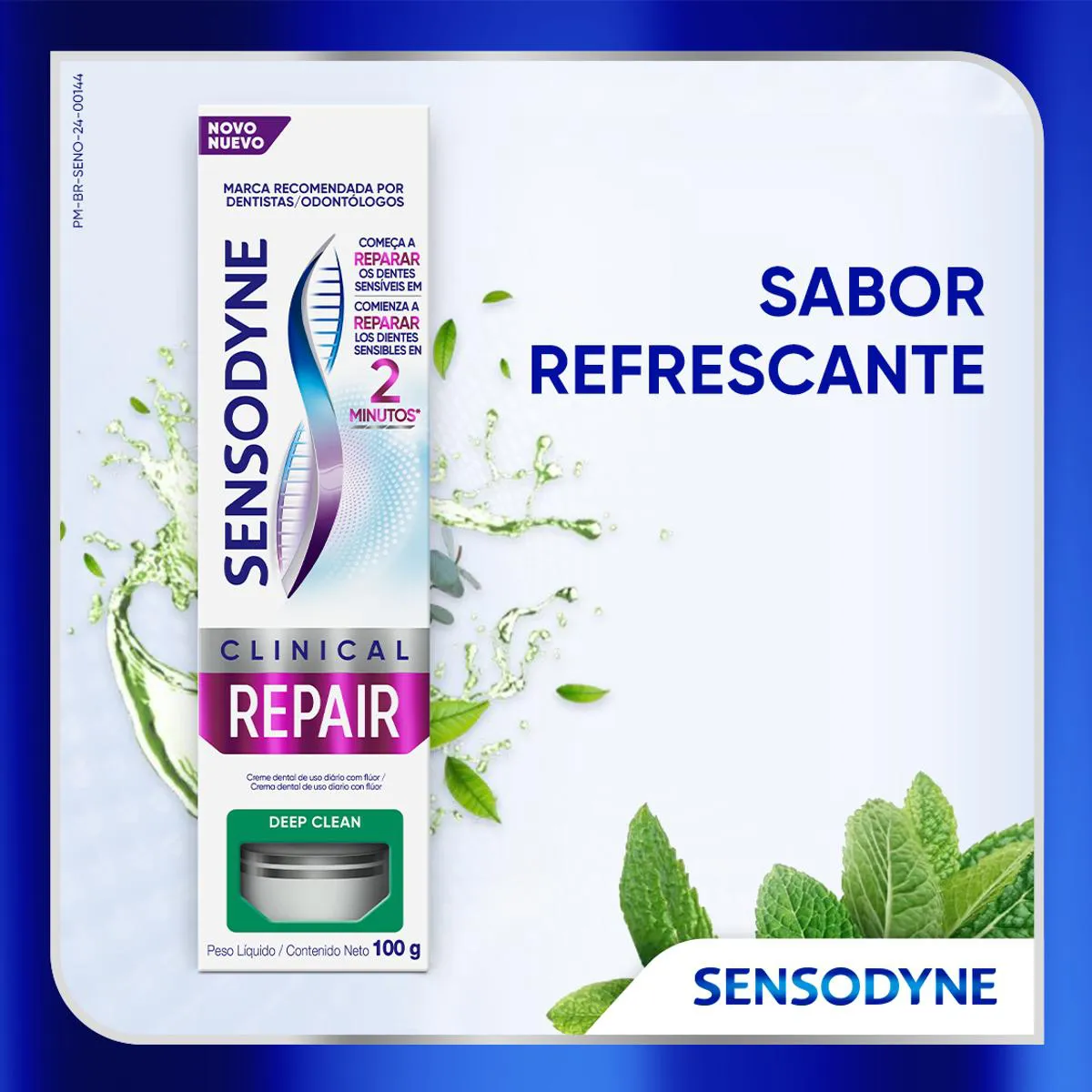 Creme Dental Sensodyne Clinical Repair Deep Clean 100g