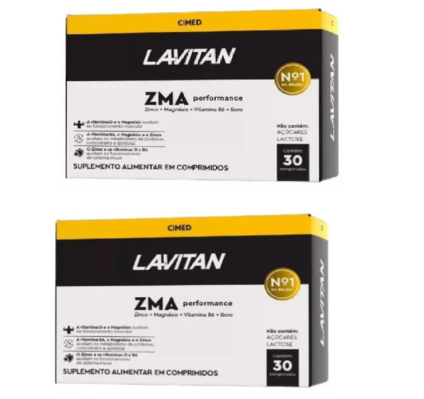 Kit 2 Lavitan Zma Performance Homem - 30 cápsulas - Cimed