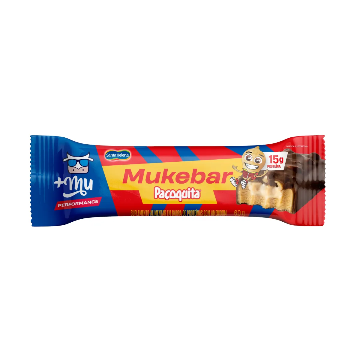 Barra de Proteínas +Mu Performance Mukebar Paçoquita 60g