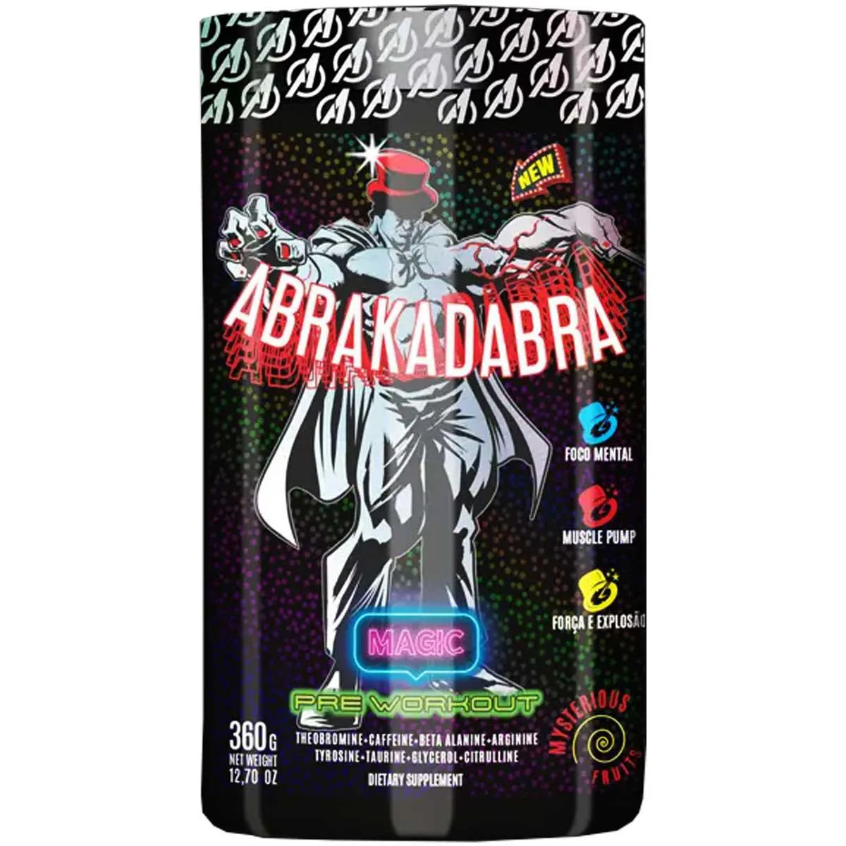 Abrakadabra Pre Treino Extremo 360g Maxeffect Frutas Misteriosas