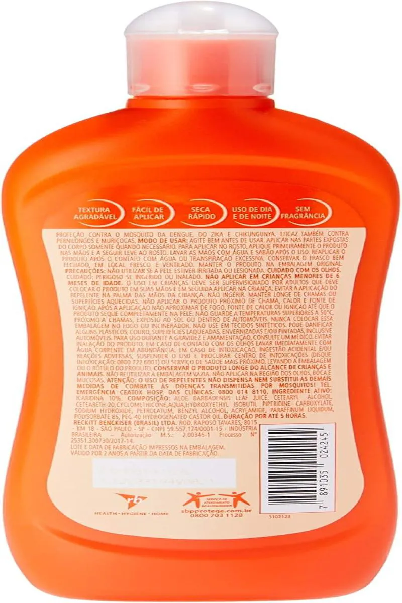 Repelente Sbp Advanced Loção Com Icaridina - 175Ml