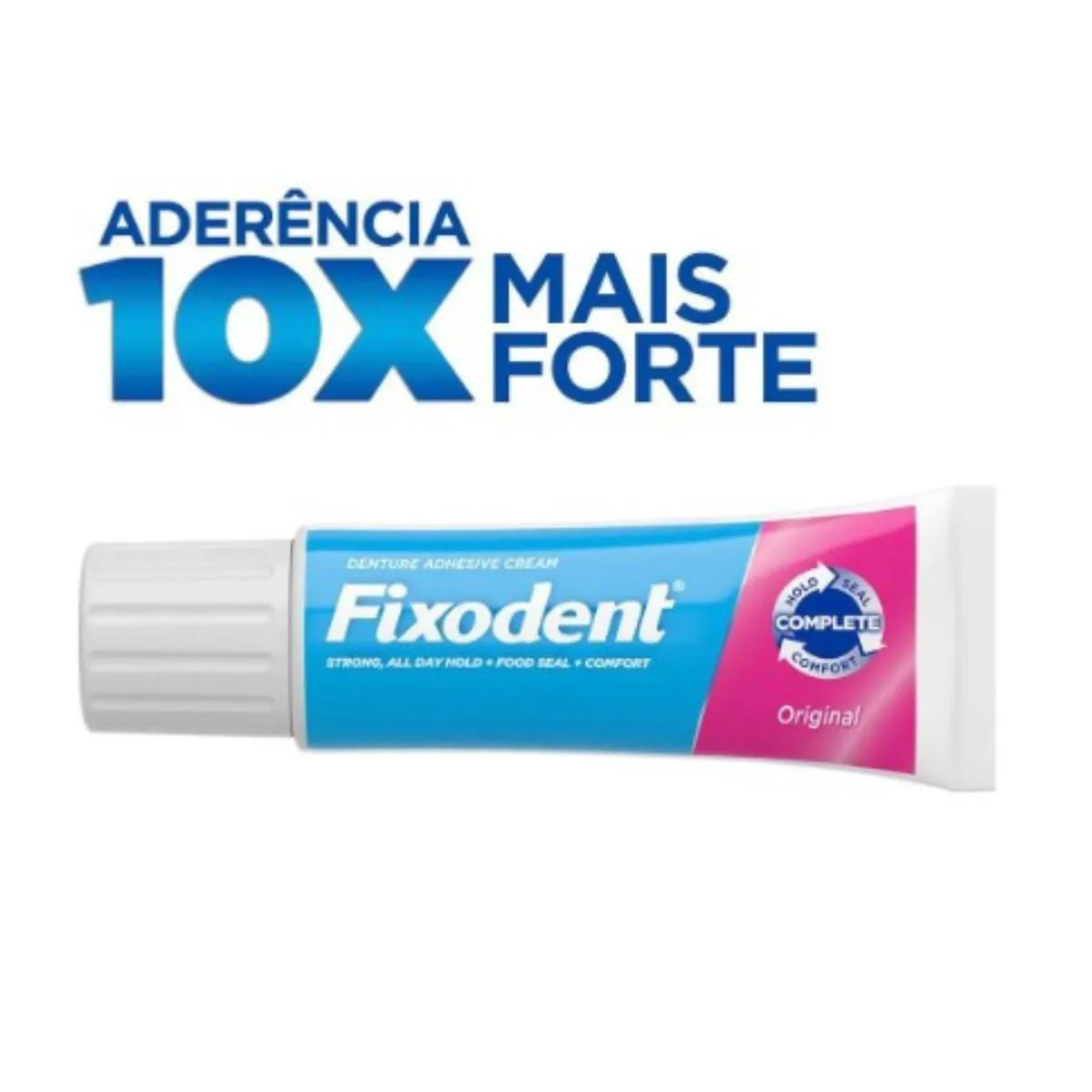 Creme Adesivo Para Dentadura Original Fixodent - Pack Com 2 Unidades de 21G