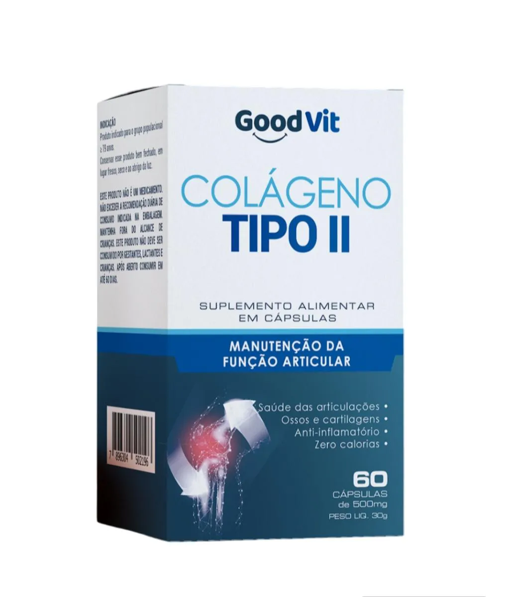 Colágeno Tipo 2 Good Vit 60 Cápsulas Saúde Articular