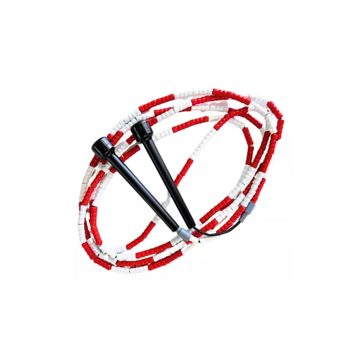Corda de Pular Segmentada Prottector Freestyle com Manopla Branco Vermelho
