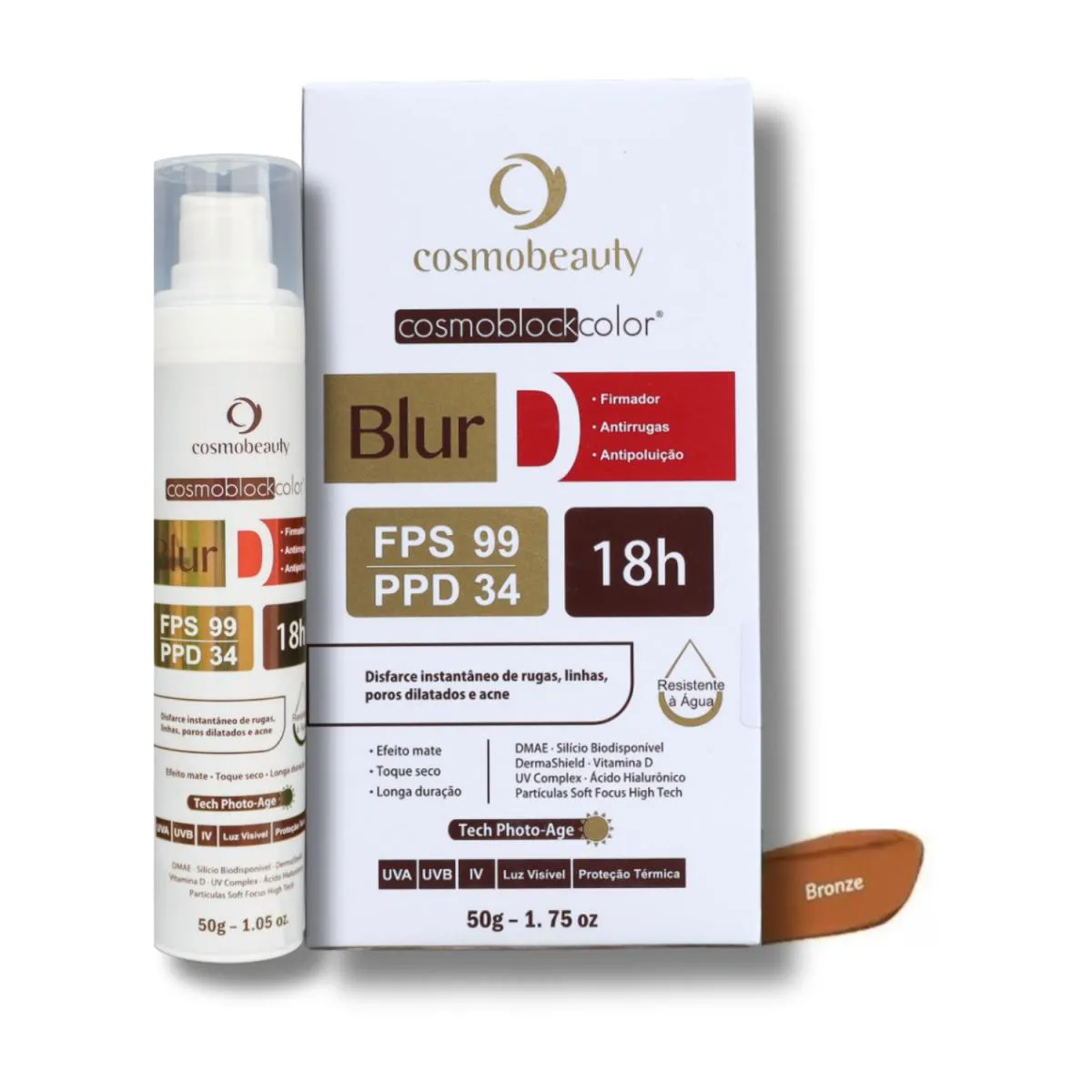 Cosmobeauty Cosmoblock Blur D 18H Firmador Fps 99 50G - Bronze