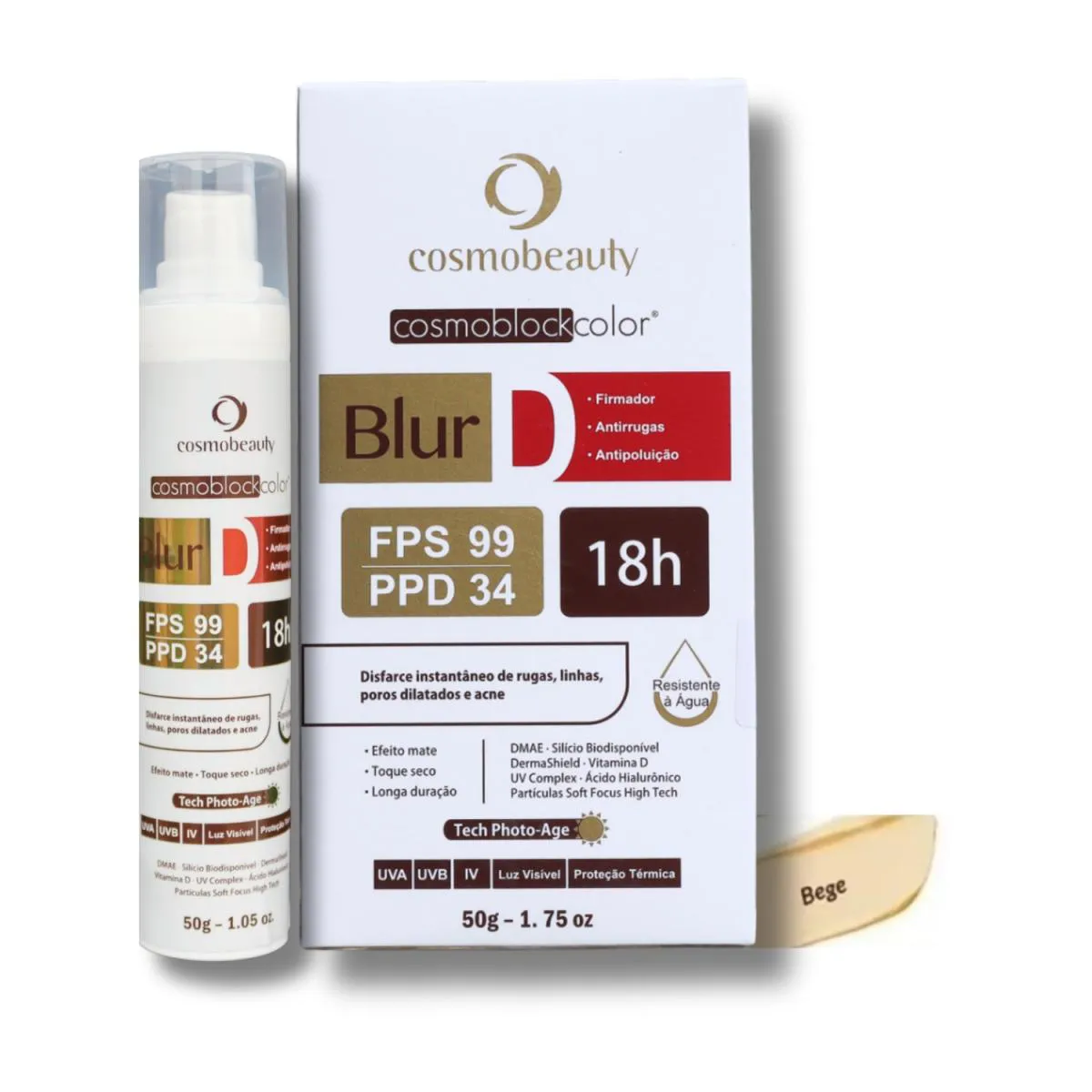 Cosmobeauty Cosmoblock Blur D 18h Firmador Fps 99 50g - Bege