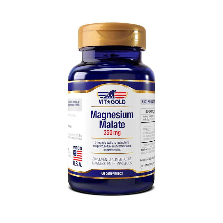 Magnesio Dimalato 350mg Vitgold 60 Comprimidos