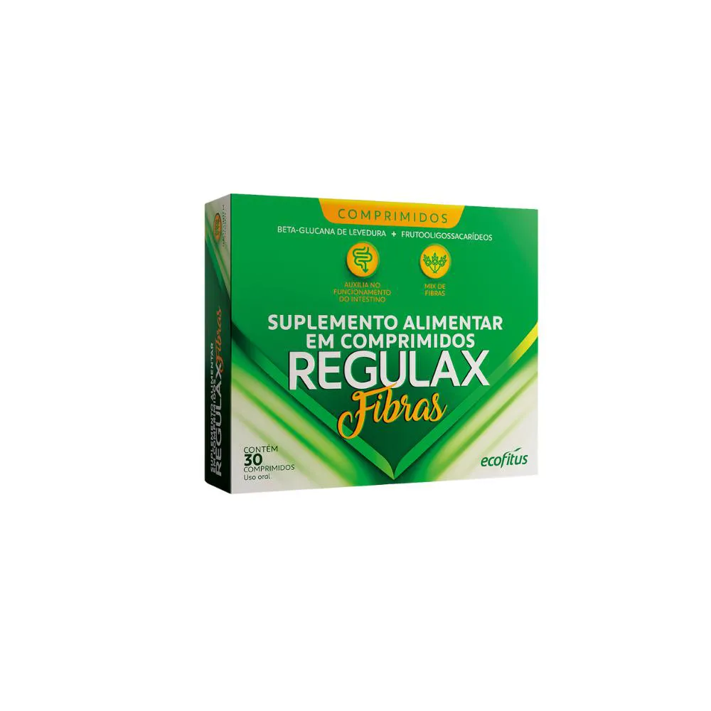 Suplemento Alimentar Regulax Fibras com 30 Cpr - Ecofitus