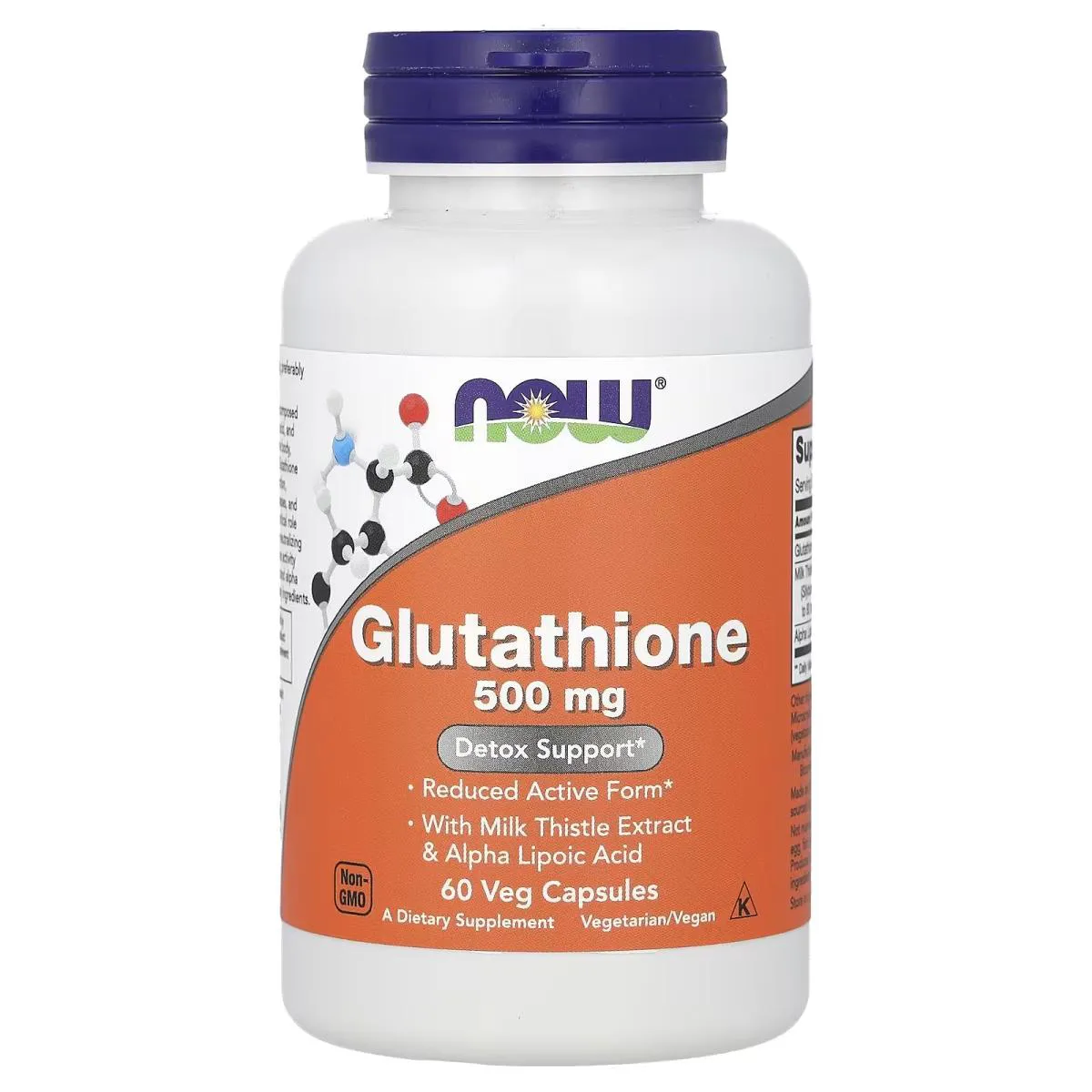 Glutationa 500MG 60 Capsulas - Now Foods
