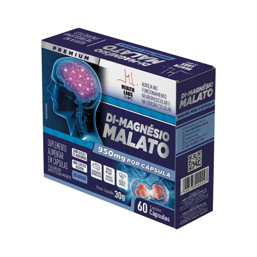 Di - Magnésio Malato 950mg - Health Labs
