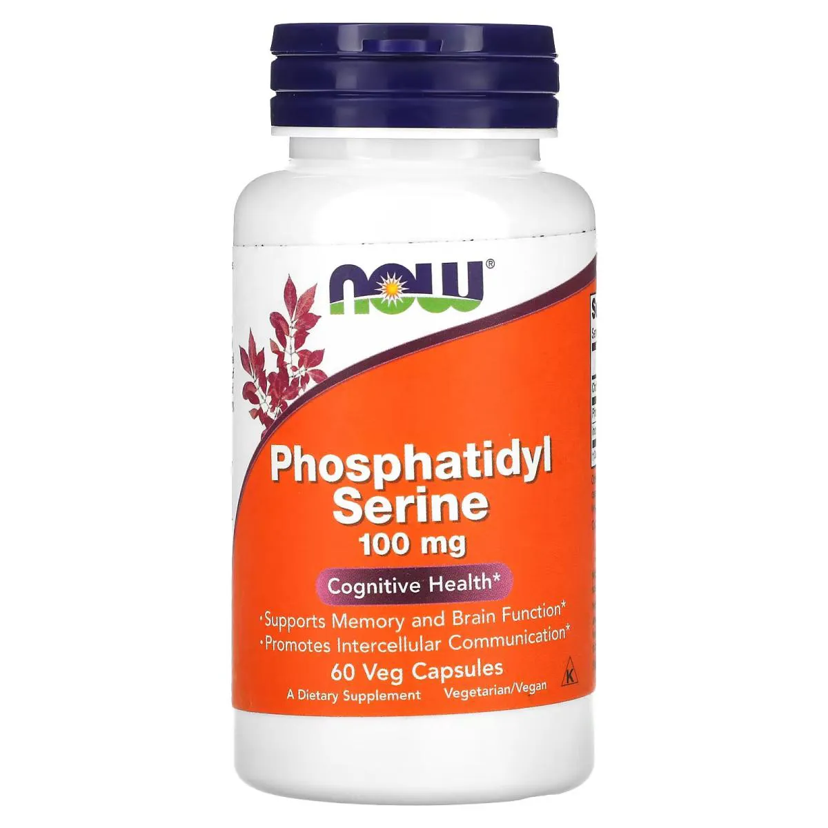 Fosfatidilserina 100mg 60 Capsulas Veganas - Now Foods