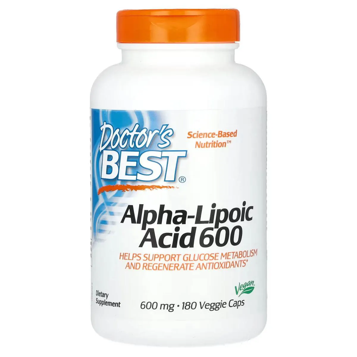 Acido Alpha Lipoico 600mg 180 Capsulas Veganas - Doctor's Best
