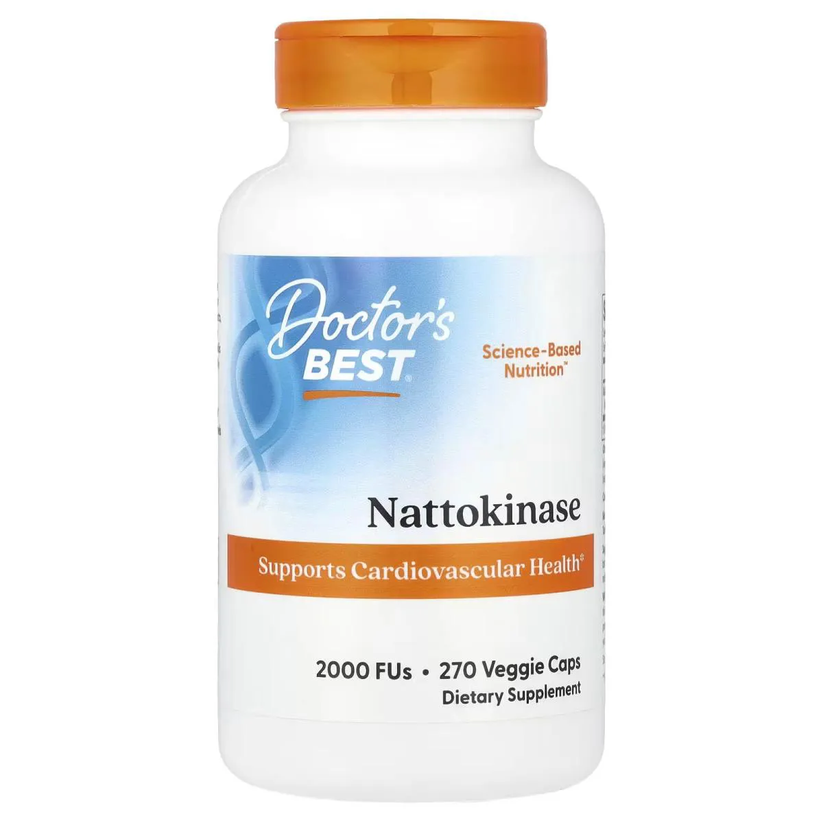 Nattokinase 2.000 Fu 270 Capsulas Vegetais - Doctor's Best
