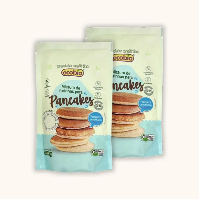 Kit 2X: Mistura para Pancakes Orgânico Ecobio 250G