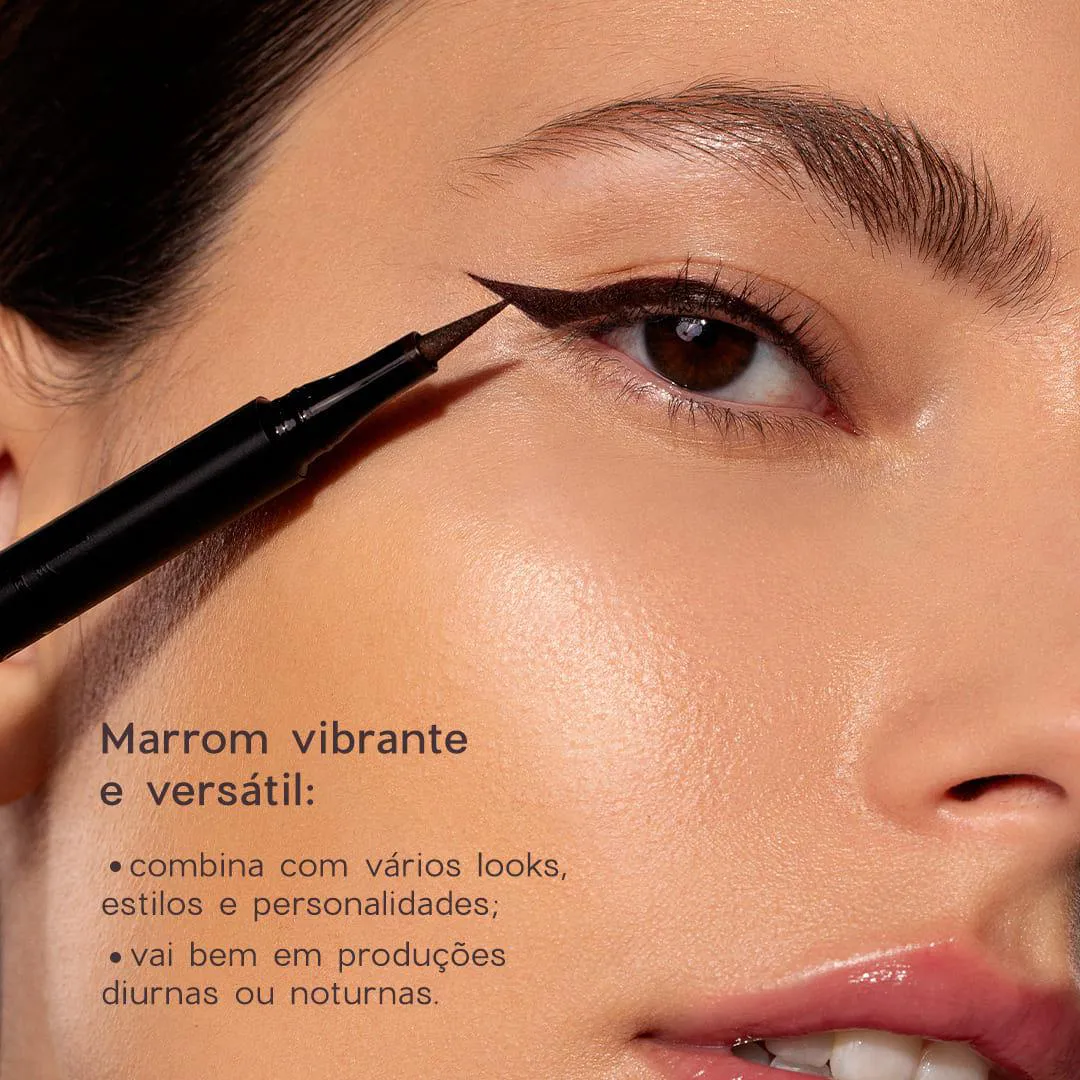 Caneta Delineadora Marrom - Line My Eyes Océane Edition 1,2ml