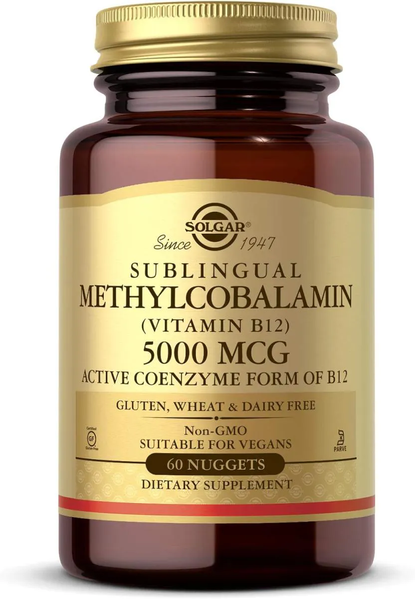 Vitamina Solgar B12 5.000 Mcg 60 cápsulas
