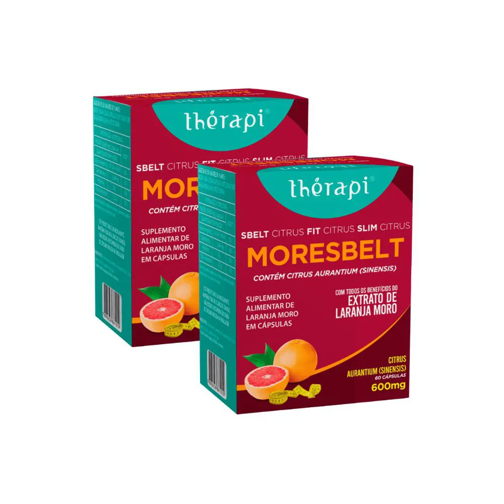 Kit 2 Moresbelt Extrato de Laranja Moro - 60 cápsulas - Therapi
